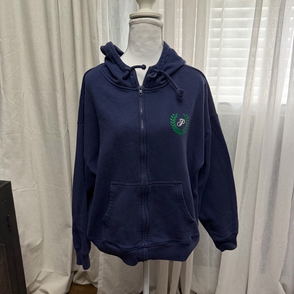 VICTORIA'S SECRET PINK RELAXED FIT FULL ZIP HOODIE SWEATSHIRT Size M - Picture 3 of 11